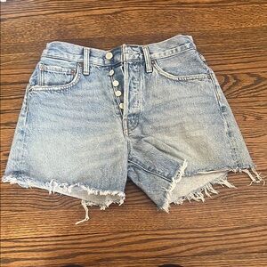 Agolde Denim Frayed Hem Women's Shorts